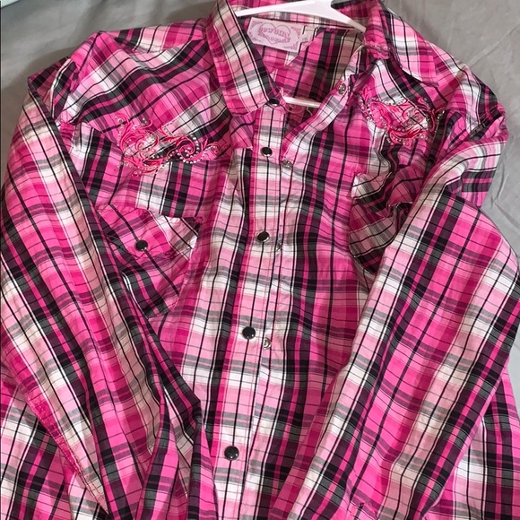 Pink women’s button down - Picture 1 of 3